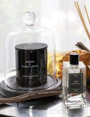 Cereria Mollá Aromātiskā svece melna Amber &amp; Sandalwood (Candle) 230 g цена и информация | Подсвечники, свечи | 220.lv