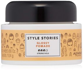 Stipras fiksācijas matu pomāde Alfaparf Milano Style Stories Glossy 100 ml cena un informācija | Matu veidošanas līdzekļi | 220.lv