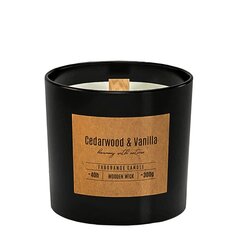 Aromātiska svece Cedarwood &amp; Vanilla 300 g cena un informācija | Sveces un svečturi | 220.lv