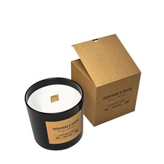 Aromātiska svece Cedarwood &amp; Vanilla 300 g cena un informācija | Sveces un svečturi | 220.lv