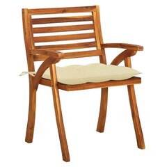 Dārza krēsli ar spilveniem, 8 gabali, brūni cena un informācija | Dārza krēsli | 220.lv