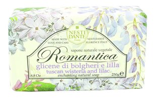 Натуральное мыло Nesti Dante Romantica Tuscan Wisteria And Lilac 250 г цена и информация | Мыло | 220.lv