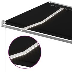 Automātiskā markīze ar LED/vēja sensoru , antracīta krāsā, 5x3,5 m цена и информация | Зонты, маркизы, стойки | 220.lv