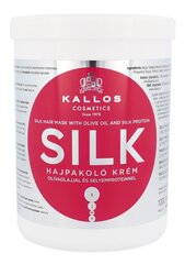 Maska bojātiem matiem ar zīda ekstraktu Kallos Silk 1000 ml cena un informācija | Matu uzlabošanai | 220.lv