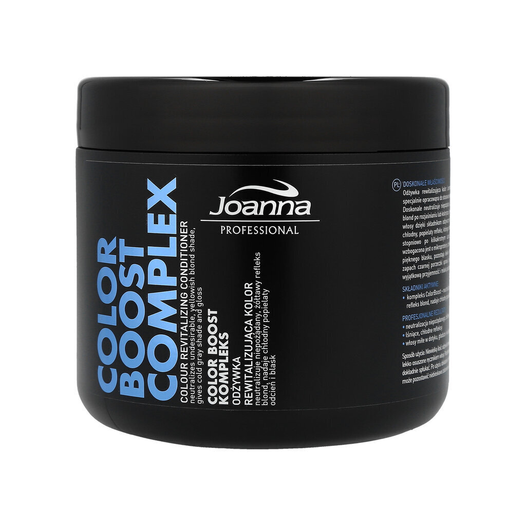 Dzeltenos toņus neitralizējošais kondicionieris gaišiem matiem Joanna Professional Color Revitalizing Boost, 500 g цена и информация | Matu kondicionieri, balzāmi | 220.lv