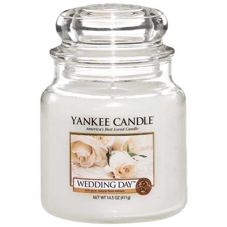 Aromātiskā svece Yankee Candle Wedding Day , 411 g cena un informācija | Sveces un svečturi | 220.lv