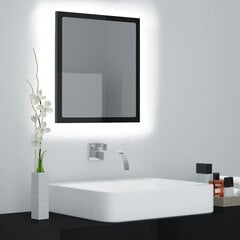 Spogulis LED 40, melns cena un informācija | Spoguļi | 220.lv