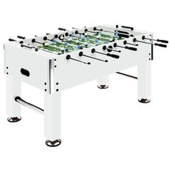 galda futbols, 140x74,5x87,5 cm, 60 kg, tērauds, balts cena un informācija | Galda futbols | 220.lv