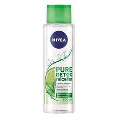 Micelārais šampūns ar zaļo tēju un laimu Nivea Pure Detox 400 ml cena un informācija | Šampūni | 220.lv