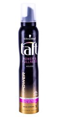 Spēcīgas fiksācijas putas plāniem un trausliem matiem Schwarzkopf Taft Power &amp; Fullness, 200 ml cena un informācija | Matu veidošanas līdzekļi | 220.lv