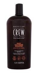 Matu šampūns vīriešiem American Crew Daily Cleansing, 1000 ml cena un informācija | Šampūni | 220.lv