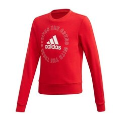 Džemperis Meitenēm Bez Kapuces Adidas G Bold Crew Sarkans cena un informācija | Sporta apģērbs sievietēm | 220.lv