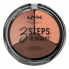 Grima Piederumu Somiņa NYX 3 Steps to Sculpt Deep (5 g) cena un informācija | Grima bāzes, tonālie krēmi, pūderi | 220.lv