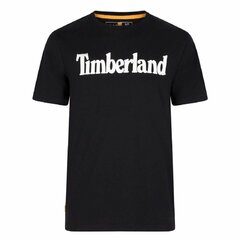 Vīriešu Krekls ar Īsām Piedurknēm Timberland Kennebec Linear Melns cena un informācija | Vīriešu T-krekli | 220.lv