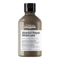 Укрепляющий структуру волос шампунь L'Oreal Professionnel Absolut Repair Molecular, 300 мл цена и информация | Шампуни | 220.lv