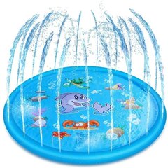 Ūdens matracis ar sprauslām bērniem Tech Zone zils, 170x170 cm cena un informācija | Ūdens, smilšu un pludmales rotaļlietas | 220.lv