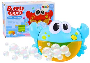 Zilas ziepju burbuļu krabju vannas rotaļlieta, zila cena un informācija | Ūdens, smilšu un pludmales rotaļlietas | 220.lv