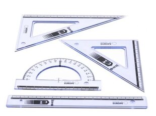 Ģeometriskā komplekta 16cm, 4 elementi cena un informācija | Kancelejas preces | 220.lv