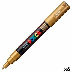 Marķieris POSCA PC-1M Bronza (6 gb.) cena un informācija | Rakstāmpiederumi | 220.lv