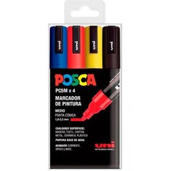 Marķieru komplekts POSCA PC-5M Daudzkrāsains cena un informācija | Rakstāmpiederumi | 220.lv