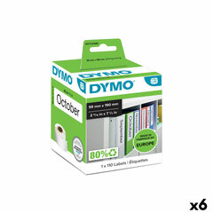 Рулон этикеток Dymo 99019 59 x 190 mm LabelWriter™ Белый Чёрный (6 штук) цена и информация | Канцелярия | 220.lv