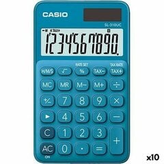 Kalkulators Casio SL-310UC Zils (10 gb.) cena un informācija | Kancelejas preces | 220.lv