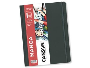 Zīmēšanas bloks Graduate Manga 21.6x27.9cm/200g 40 lapas ar gumiju cena un informācija | Burtnīcas un papīra preces | 220.lv