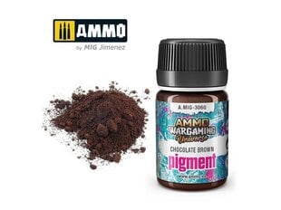 AMMO MIG - Pigments Chocolate Brown, 35ml, 3060 cena un informācija | Modelēšanas un zīmēšanas piederumi | 220.lv