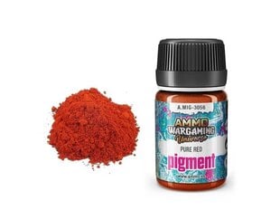 AMMO MIG - Pigments Pure Red, 35ml, 3056 cena un informācija | Modelēšanas un zīmēšanas piederumi | 220.lv