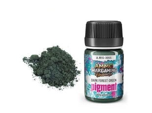 AMMO MIG - Pigments Dark Forest Green, 35ml, 3055 cena un informācija | Modelēšanas un zīmēšanas piederumi | 220.lv