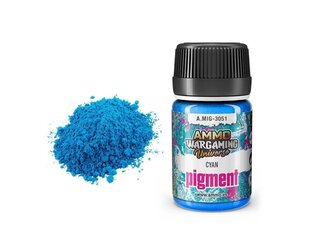 AMMO MIG - Pigments Cyan, 35ml, 3051 cena un informācija | Modelēšanas un zīmēšanas piederumi | 220.lv