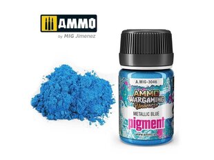 AMMO MIG - Pigments Metallic Blue, 35ml, 3046 cena un informācija | Modelēšanas un zīmēšanas piederumi | 220.lv