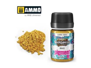 AMMO MIG - Pigments Brass, 35ml, 3043 cena un informācija | Modelēšanas un zīmēšanas piederumi | 220.lv