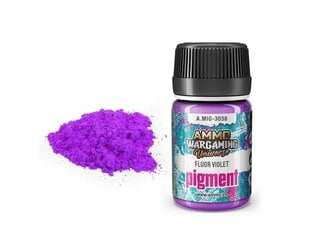 AMMO MIG - Pigments Fluor Violet, 35ml, 3038 cena un informācija | Modelēšanas un zīmēšanas piederumi | 220.lv