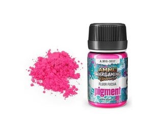 AMMO MIG - Pigments Fluor Fucsia, 35ml, 3037 cena un informācija | Modelēšanas un zīmēšanas piederumi | 220.lv