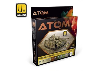 AMMO MIG - ATOM Akrils krāsu komplekts German Tank Colors WWII, 20704 cena un informācija | Modelēšanas un zīmēšanas piederumi | 220.lv