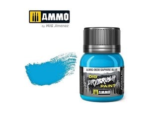 AMMO MIG - Novecošanas līdzeklis DRYBRUSH Saphire Blue, 40ml, 0630 cena un informācija | Modelēšanas un zīmēšanas piederumi | 220.lv