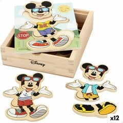 Koka Puzle Bērniem Disney + 2 gadi (12 gb.) cena un informācija | Puzles, 3D puzles | 220.lv