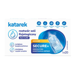 KATAREK SECURE+ Fizioloģiskā sāls NaCl šķīdums ampulās 20x5ml cena un informācija | Jaundzimušo aprūpes preces | 220.lv