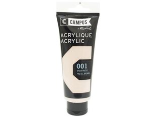 Akrila krāsa Campus 100ml 001 pastel brown cena un informācija | Modelēšanas un zīmēšanas piederumi | 220.lv