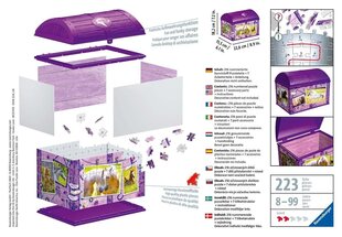 Ravensburger Puzzle 3D Zirgs skatule ar zirgiem 216 gabali 11173 cena un informācija | Puzles, 3D puzles | 220.lv