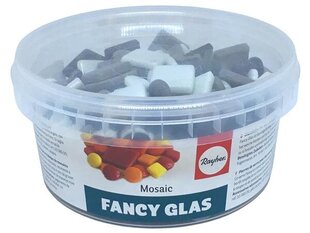 Mozaīkas akmeņi Rayher Fancy Glas asorti ~395gab./500g melnbalti toņi cena un informācija | Kancelejas preces | 220.lv