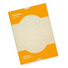 Dekoratīvais papīrs MARINA, A4, 90 g/m2, 50 loksnes, smilšu krāsa (1 iepakojums) cena un informācija | Burtnīcas un papīra preces | 220.lv