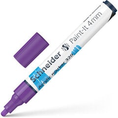 Akrila marķieris SCHNEIDER Paint-it 320, 4 mm, violets (1 gab.) cena un informācija | Kancelejas preces | 220.lv