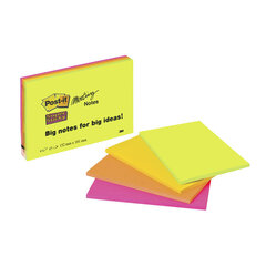 Līmes loksnes POST-IT Super lipīgas, 200 x 149 mm, 4 gab/iepakojumā (1 iepakojums) cena un informācija | Kancelejas preces | 220.lv