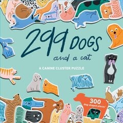 299 Dogs (and a cat) : A Canine Cluster Puzzle cena un informācija | Puzles, 3D puzles | 220.lv