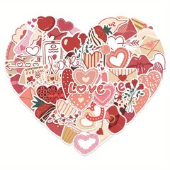 '58gab saldās Valentīna dienas mīlestības uzlīmes rakstāmpiederumiem' cena un informācija | Aplikācijas, rotājumi, uzlīmes | 220.lv