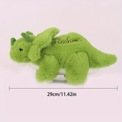 '4 stilu multfilmas dinozauri plīša rotaļlietas mīkstas dino pildīti dzīvnieki plīša lelle kawaii tiranozaurs rotaļlietas tanistrofejs plīša triceratops rotaļu lelles jauka dāvana bērniem' cena un informācija | Mīkstās (plīša) rotaļlietas | 220.lv