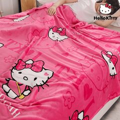 '1 шт., 100 см * 145 см, уютное плюшевое одеяло «Hello Kitty» для сна' цена и информация | Мягкие игрушки | 220.lv