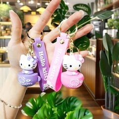 'Брелок «Hello Kitty» с рисунком аниме, милая кукла, подвеска, брелок, каваи, рюкзак, сумка, аксессуары, украшения, подарок на день рождения, Рождественский подарок' цена и информация | Мягкие игрушки | 220.lv